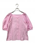 Adam et Ropeアダム エ ロペ）の古着「半袖ブラウス」｜ピンク