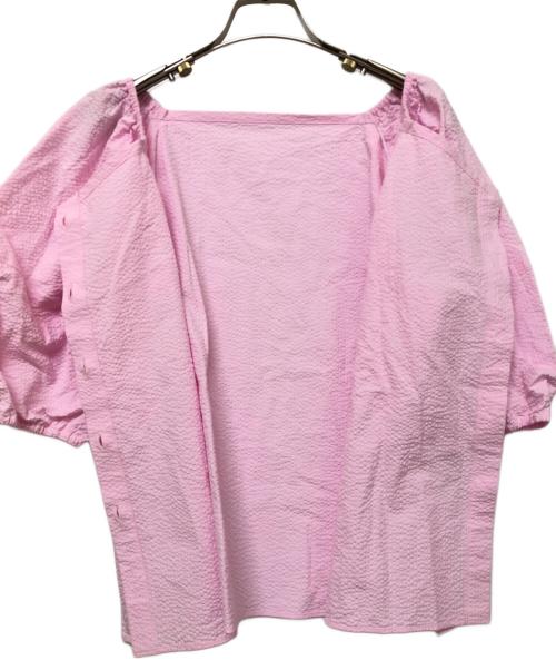 Adam et Rope（アダム エ ロペ）Adam et Rope (アダム エ ロペ) 半袖ブラウス ピンク サイズ:Free 未使用品の古着・服飾アイテム