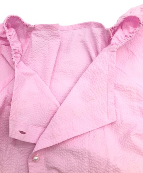 Adam et Rope（アダム エ ロペ）Adam et Rope (アダム エ ロペ) 半袖ブラウス ピンク サイズ:Free 未使用品の古着・服飾アイテム