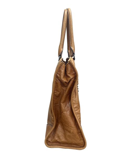 MIU MIU（ミュウミュウ）MIU MIU (ミュウミュウ) トートバッグ ブラウンの古着・服飾アイテム