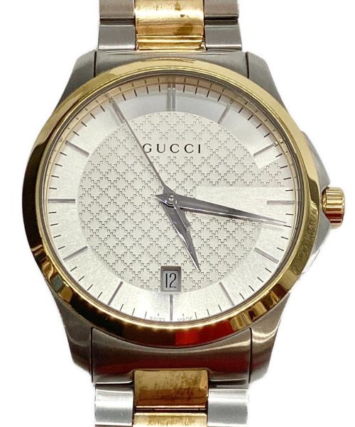 GUCCI（グッチ）GUCCI (グッチ) Gタイムレス デイト コンビ ホワイトの古着・服飾アイテム