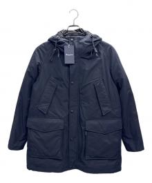 Aquascutum（アクアスキュータム）の古着「ダウンジャケット」｜ネイビー