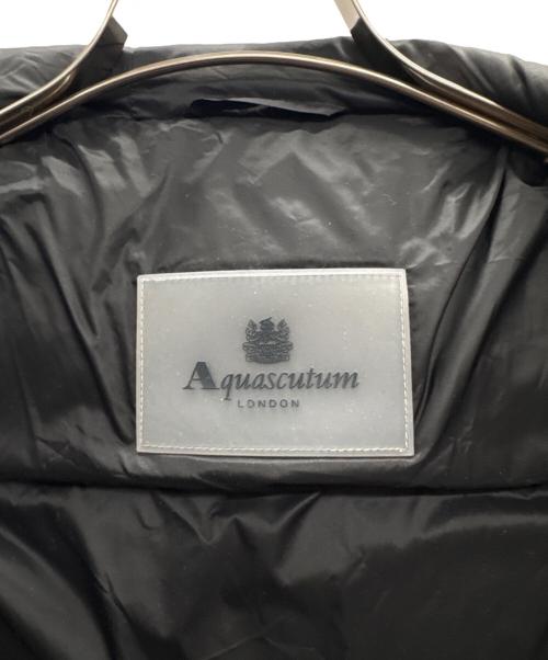 Aquascutum（アクアスキュータム）Aquascutum (アクアスキュータム) ダウンジャケット ネイビー サイズ:36 未使用品の古着・服飾アイテム