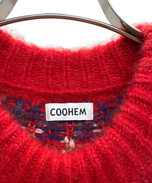 Coohem（コーヘン）Coohem (コーヘン) ニットプルオーバー レッド サイズ:Sの古着・服飾アイテム