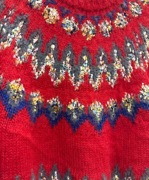 Coohem（コーヘン）Coohem (コーヘン) ニットプルオーバー レッド サイズ:Sの古着・服飾アイテム