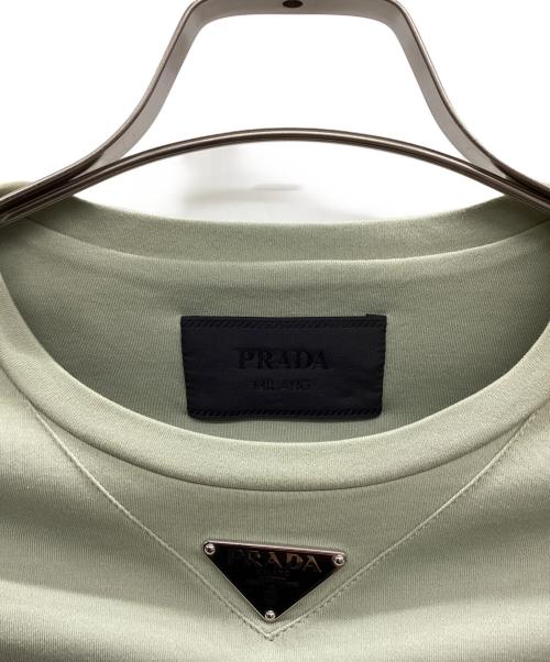 PRADA（プラダ）PRADA (プラダ) トライアングルロゴプレートカットソー グリーン サイズ:XXSの古着・服飾アイテム
