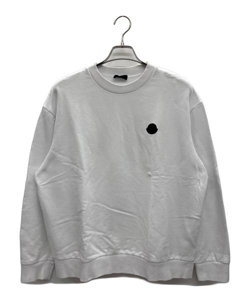 MONCLER（モンクレール）MONCLER (モンクレール) クルーネックスウェット ホワイト サイズ:Lの古着・服飾アイテム