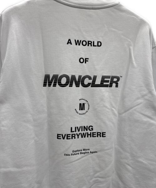 MONCLER（モンクレール）MONCLER (モンクレール) クルーネックスウェット ホワイト サイズ:Lの古着・服飾アイテム