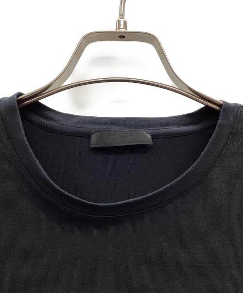 PRADA（プラダ）PRADA (プラダ) トライアングルロゴプリントカットソー ブラック サイズ:Lの古着・服飾アイテム