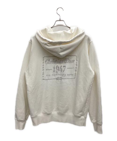 Christian Dior（クリスチャン ディオール）Christian Dior (クリスチャン ディオール) プルオーバーパーカー ホワイト サイズ:Sの古着・服飾アイテム