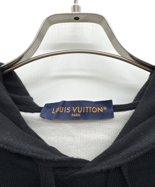 LOUIS VUITTON（ルイ ヴィトン）LOUIS VUITTON (ルイ ヴィトン) モノグラムグラディエントフーディ ブラック×ホワイト サイズ:Mの古着・服飾アイテム
