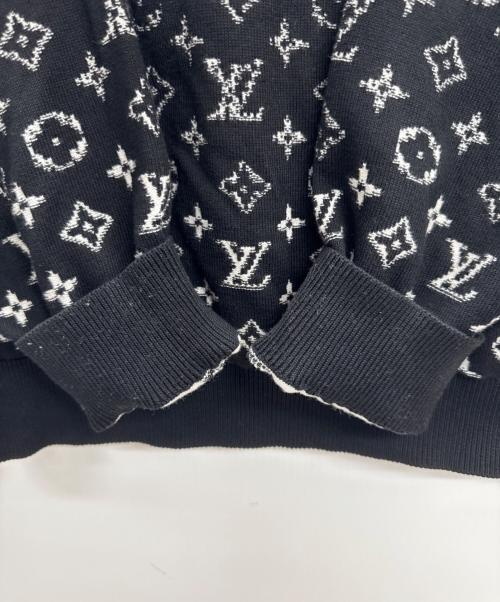 LOUIS VUITTON（ルイ ヴィトン）LOUIS VUITTON (ルイ ヴィトン) モノグラムグラディエントフーディ ブラック×ホワイト サイズ:Mの古着・服飾アイテム