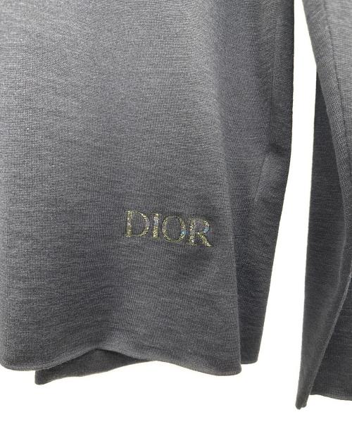 Christian Dior（クリスチャン ディオール）Christian Dior (クリスチャン ディオール) モックネックニット ネイビー サイズ:Lの古着・服飾アイテム
