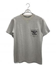 Dior（ディオール）の古着「Embroidered Plain Weave Knit Short Sleeve」｜ホワイト