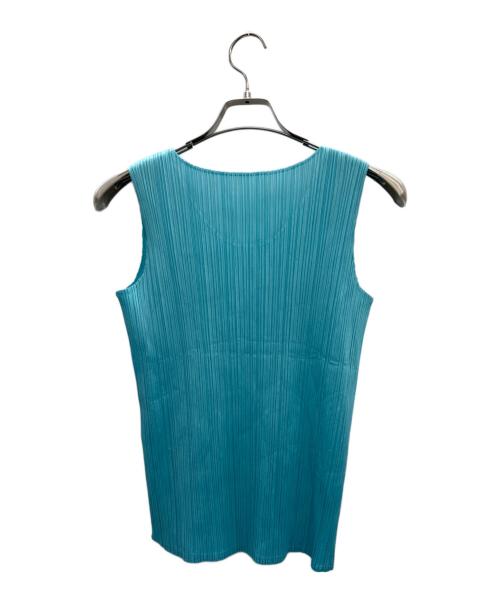 PLEATS PLEASE（プリーツプリーズ）PLEATS PLEASE (プリーツプリーズ) ノースリーブカットソー スカイブルー サイズ:3の古着・服飾アイテム