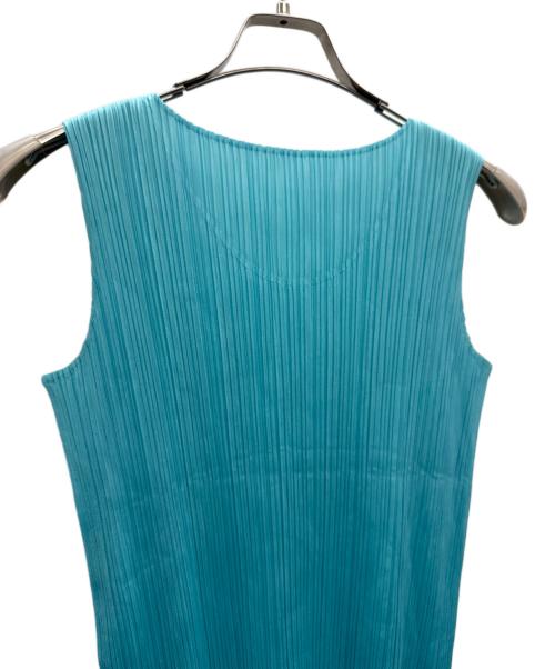 PLEATS PLEASE（プリーツプリーズ）PLEATS PLEASE (プリーツプリーズ) ノースリーブカットソー スカイブルー サイズ:3の古着・服飾アイテム