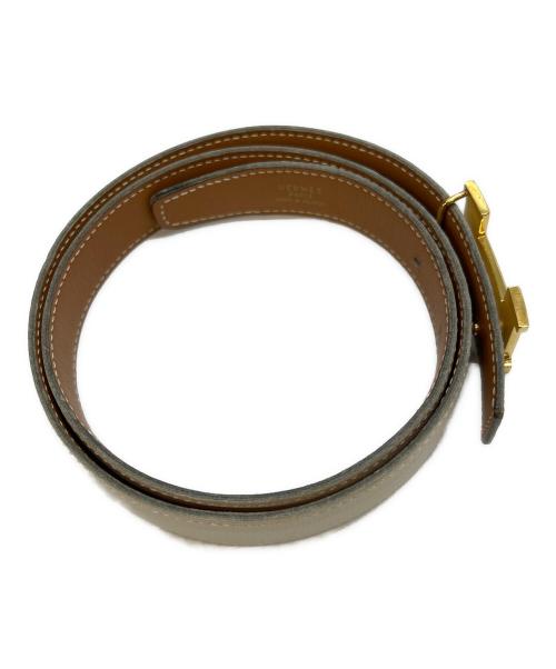 HERMES（エルメス）HERMES (エルメス) レザーベルト コンスタンスミニ ホワイト サイズ:70の古着・服飾アイテム