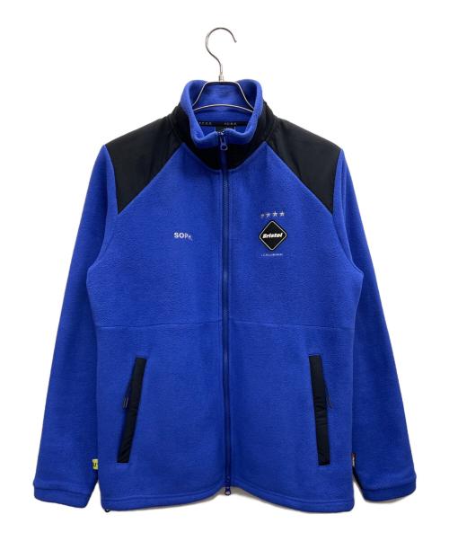 F.C.R.B.（エフシーレアルブリストル）F.C.R.B. (エフシーレアルブリストル) フリースジャケット ブルー×ブラック サイズ:Mの古着・服飾アイテム