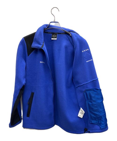 F.C.R.B.（エフシーレアルブリストル）F.C.R.B. (エフシーレアルブリストル) フリースジャケット ブルー×ブラック サイズ:Mの古着・服飾アイテム