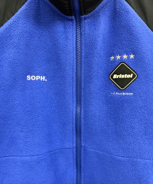F.C.R.B.（エフシーレアルブリストル）F.C.R.B. (エフシーレアルブリストル) フリースジャケット ブルー×ブラック サイズ:Mの古着・服飾アイテム