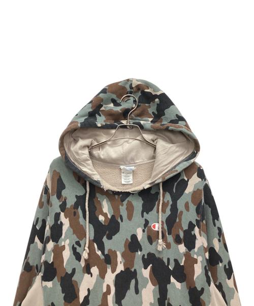 Champion REVERSE WEAVE（チャンピオン リバース ウィーブ）Champion REVERSE WEAVE (チャンピオン リバース ウィーブ) パーカー グリーン サイズ:2XLの古着・服飾アイテム