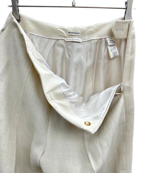 HERMES（エルメス）HERMES (エルメス) リネンパンツ ベージュ サイズ:40の古着・服飾アイテム
