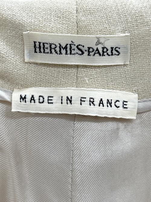 HERMES（エルメス）HERMES (エルメス) リネンパンツ ベージュ サイズ:40の古着・服飾アイテム