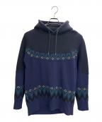sacaiサカイ）の古着「sacai(サカイ) ニットパーカー」｜ネイビー