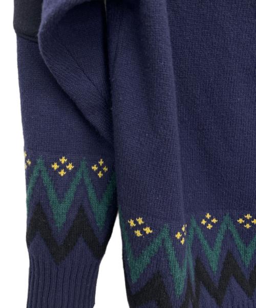 sacai（サカイ）sacai (サカイ) sacai(サカイ) ニットパーカー ネイビー サイズ:1の古着・服飾アイテム