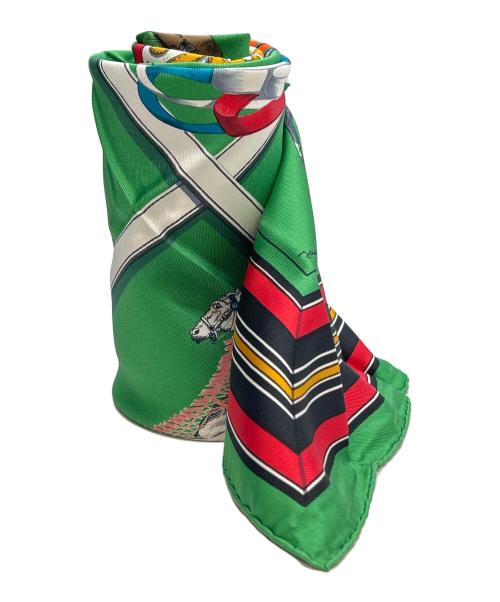 HERMES（エルメス）HERMES (エルメス) スカーフ カレ90  グリーンの古着・服飾アイテム