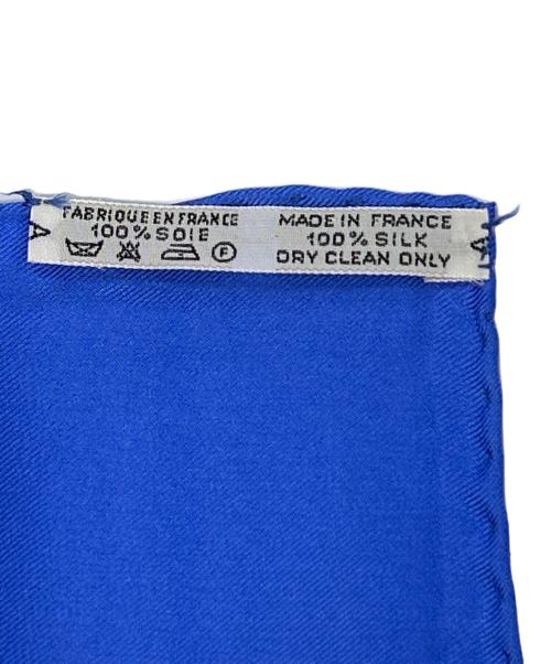 HERMES（エルメス）HERMES (エルメス) スカーフ カレ90  ブルーの古着・服飾アイテム