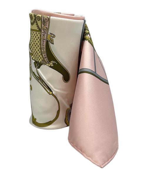 HERMES（エルメス）HERMES (エルメス) スカーフ カレ90 ピンクの古着・服飾アイテム