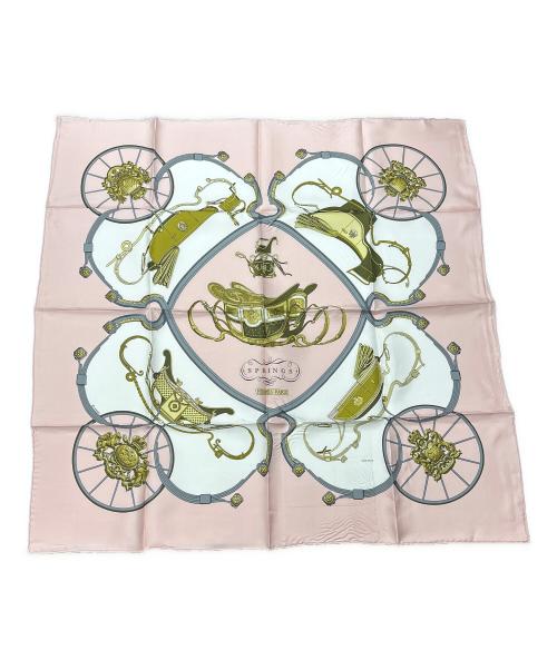 HERMES（エルメス）HERMES (エルメス) スカーフ カレ90 ピンクの古着・服飾アイテム