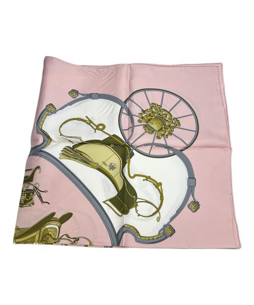 HERMES（エルメス）HERMES (エルメス) スカーフ カレ90 ピンクの古着・服飾アイテム