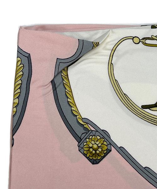 HERMES（エルメス）HERMES (エルメス) スカーフ カレ90 ピンクの古着・服飾アイテム