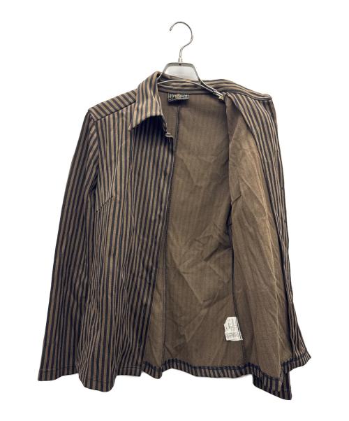 FENDI（フェンディ）FENDI (フェンディ) 長袖シャツ ブラウン×ブラック サイズ:44の古着・服飾アイテム