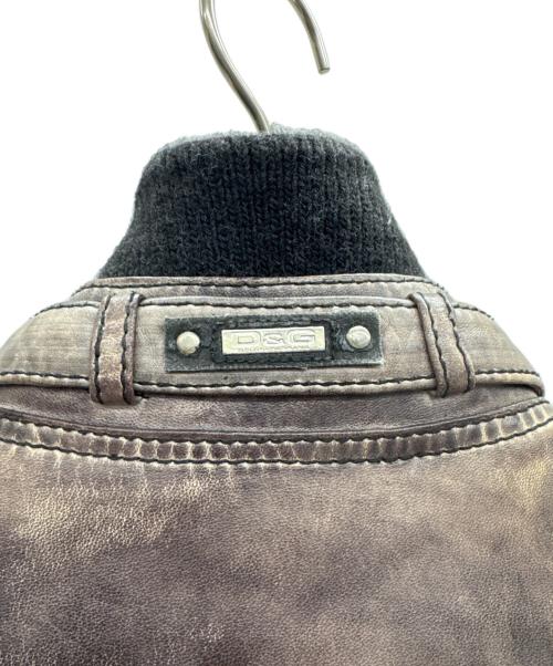 DOLCE & GABBANA（ドルチェ＆ガッバーナ）DOLCE & GABBANA (ドルチェ＆ガッバーナ) レザージャケット ブラック サイズ:44の古着・服飾アイテム