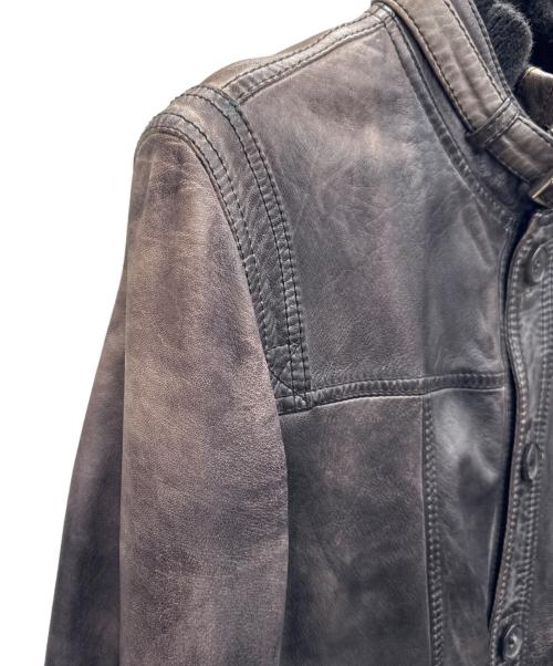 DOLCE & GABBANA（ドルチェ＆ガッバーナ）DOLCE & GABBANA (ドルチェ＆ガッバーナ) レザージャケット ブラック サイズ:44の古着・服飾アイテム