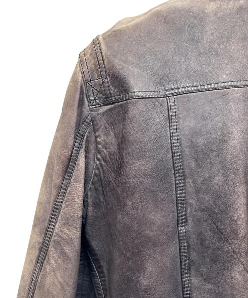 DOLCE & GABBANA（ドルチェ＆ガッバーナ）DOLCE & GABBANA (ドルチェ＆ガッバーナ) レザージャケット ブラック サイズ:44の古着・服飾アイテム