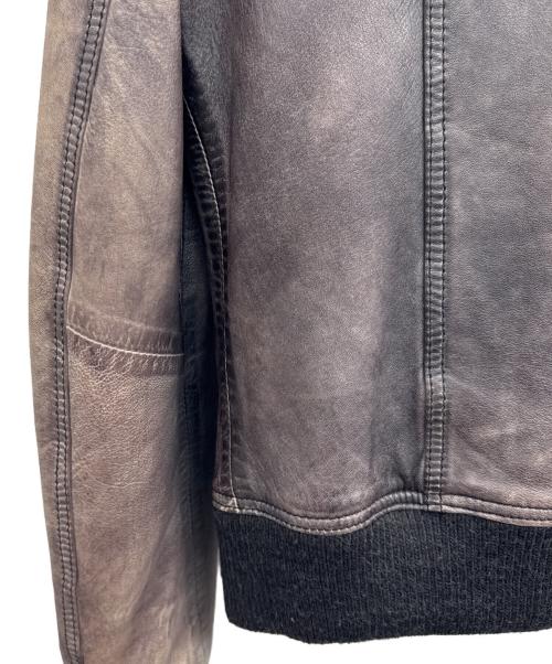 DOLCE & GABBANA（ドルチェ＆ガッバーナ）DOLCE & GABBANA (ドルチェ＆ガッバーナ) レザージャケット ブラック サイズ:44の古着・服飾アイテム