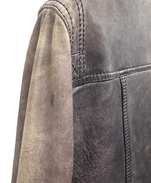 DOLCE & GABBANA（ドルチェ＆ガッバーナ）DOLCE & GABBANA (ドルチェ＆ガッバーナ) レザージャケット ブラック サイズ:44の古着・服飾アイテム