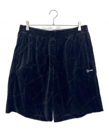 SUPREME（シュプリーム）の古着「patchwork Velour short」｜ブラック