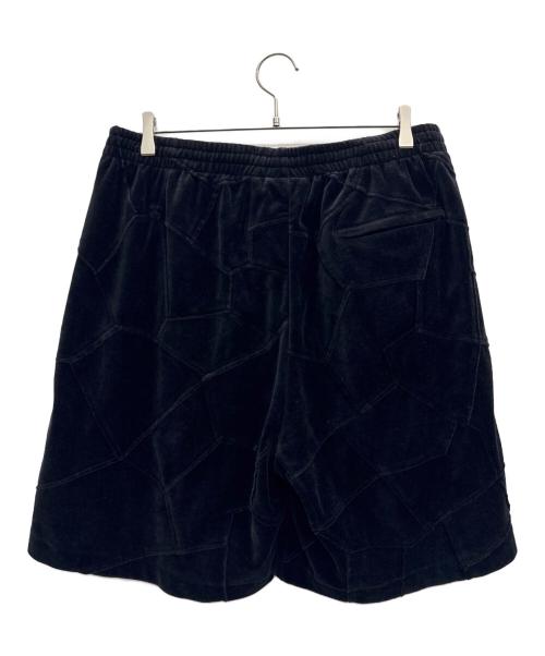 SUPREME（シュプリーム）SUPREME (シュプリーム) patchwork Velour short ブラック サイズ:Lの古着・服飾アイテム