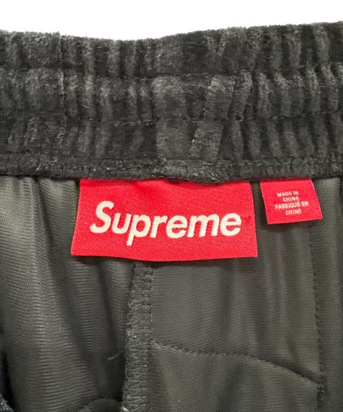 SUPREME（シュプリーム）SUPREME (シュプリーム) patchwork Velour short ブラック サイズ:Lの古着・服飾アイテム