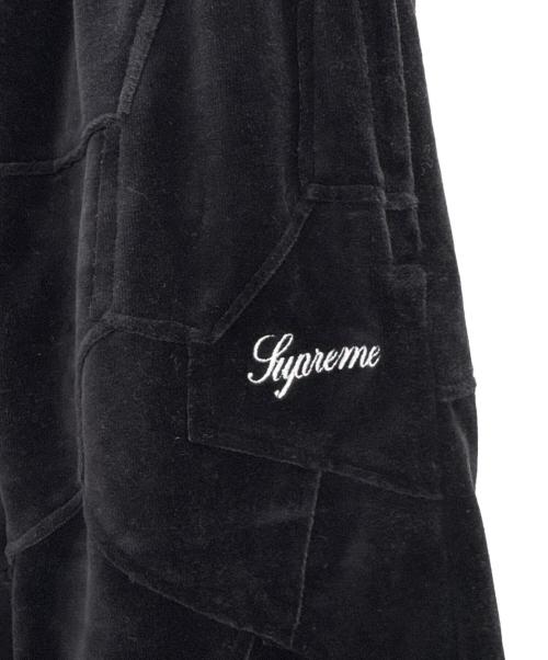 SUPREME（シュプリーム）SUPREME (シュプリーム) patchwork Velour short ブラック サイズ:Lの古着・服飾アイテム