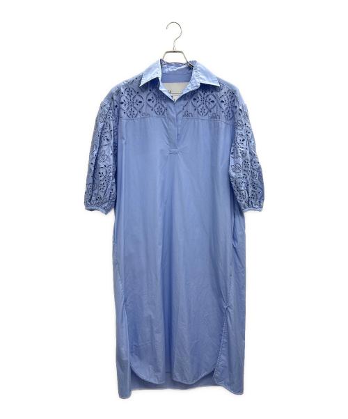 ticca（ティッカ）TICCA (ティッカ) 半袖ワンピース ブルー サイズ:FREEの古着・服飾アイテム