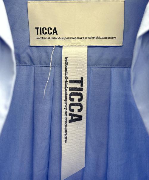 ticca（ティッカ）TICCA (ティッカ) 半袖ワンピース ブルー サイズ:FREEの古着・服飾アイテム