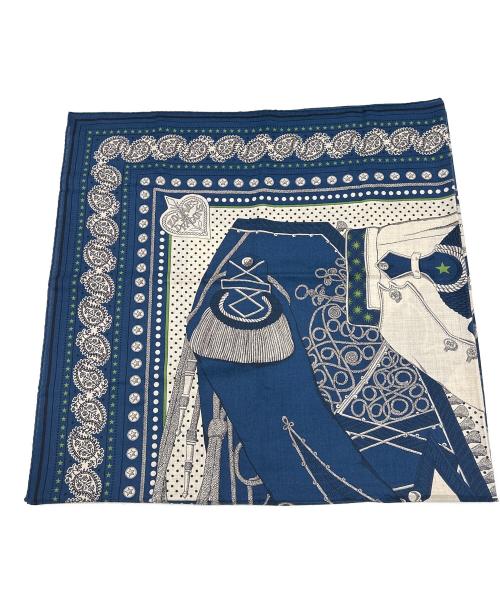 HERMES（エルメス）HERMES (エルメス) ショール カレジェアン ネイビー サイズ:140の古着・服飾アイテム