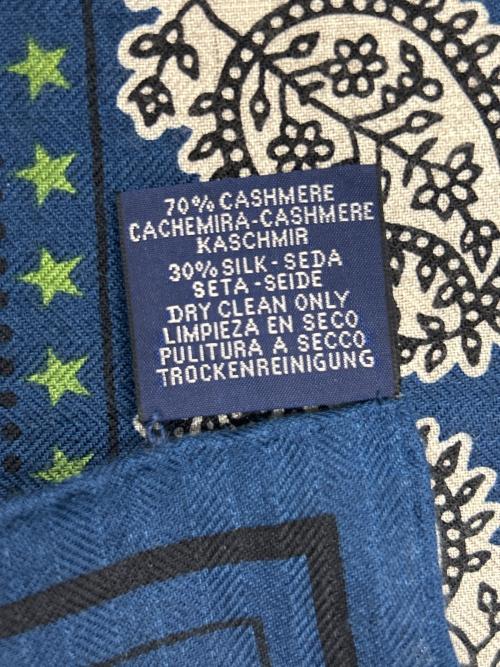 HERMES（エルメス）HERMES (エルメス) ショール カレジェアン ネイビー サイズ:140の古着・服飾アイテム