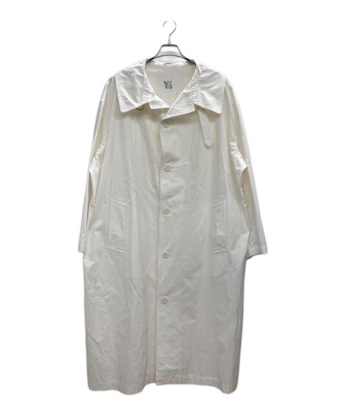 Y's（ワイズ）Y's (ワイズ) ステンカラーコート ホワイト サイズ:2の古着・服飾アイテム